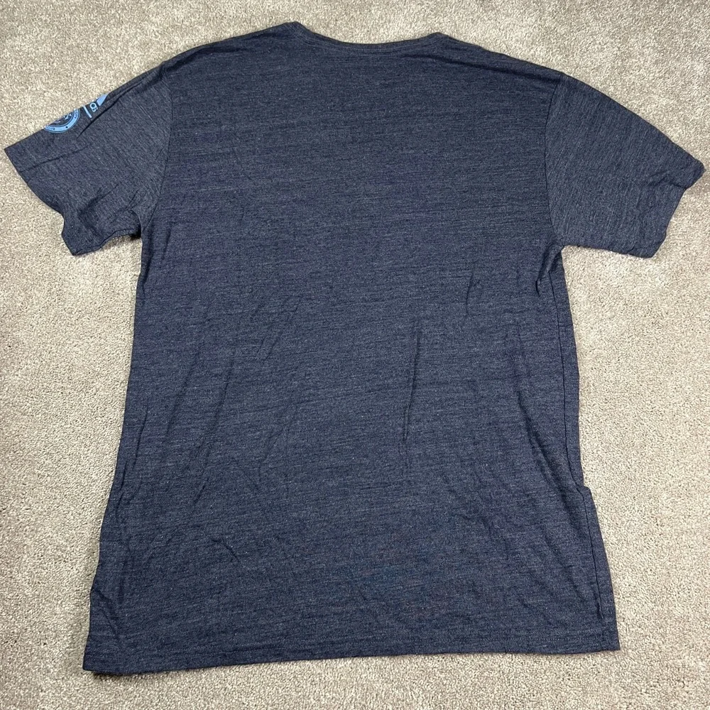 Adidas Mens Large Blue New York City FC Short‎ Sleeve Soccer Performance Tee NWT